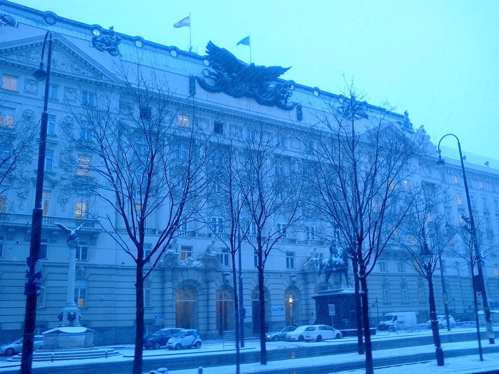 Frühstücken im Ministerium